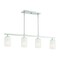 Designers Fountain Carmine 60 Watt 4 Light Brushed Nickel Pendant with Etched Glass Shade D239M-IS-BN - alternate 1